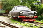 au dépôt de Gaivoron: Wolga 1952 sur rails